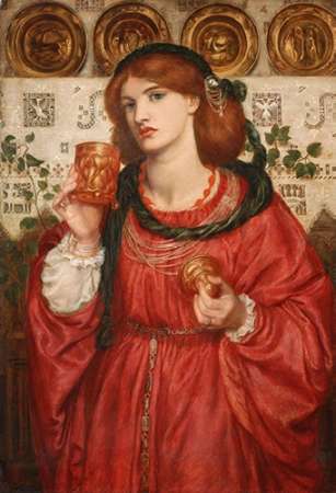 Wall Art Painting id:189511, Name: The Loving Cup, 1867, Artist: Rossetti, Dante Gabriel