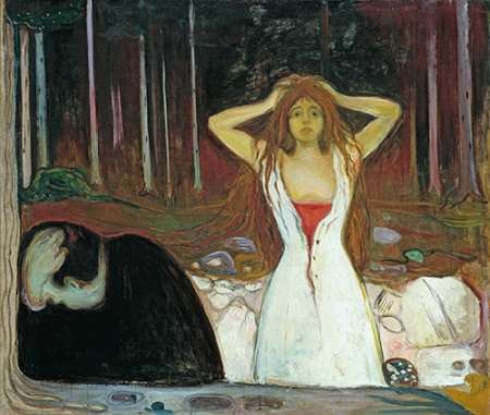 Wall Art Painting id:189538, Name: Ashes, 1895, Artist: Munch, Edvard