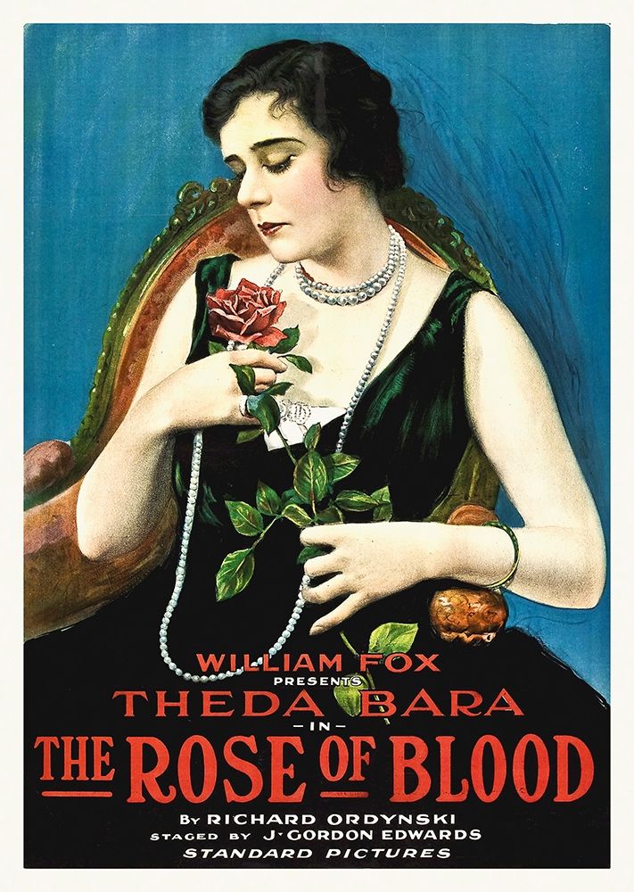 Wall Art Painting id:271421, Name: Theda Bara, The Rose of Blood,  1917, Artist: Hollywood Photo Archive