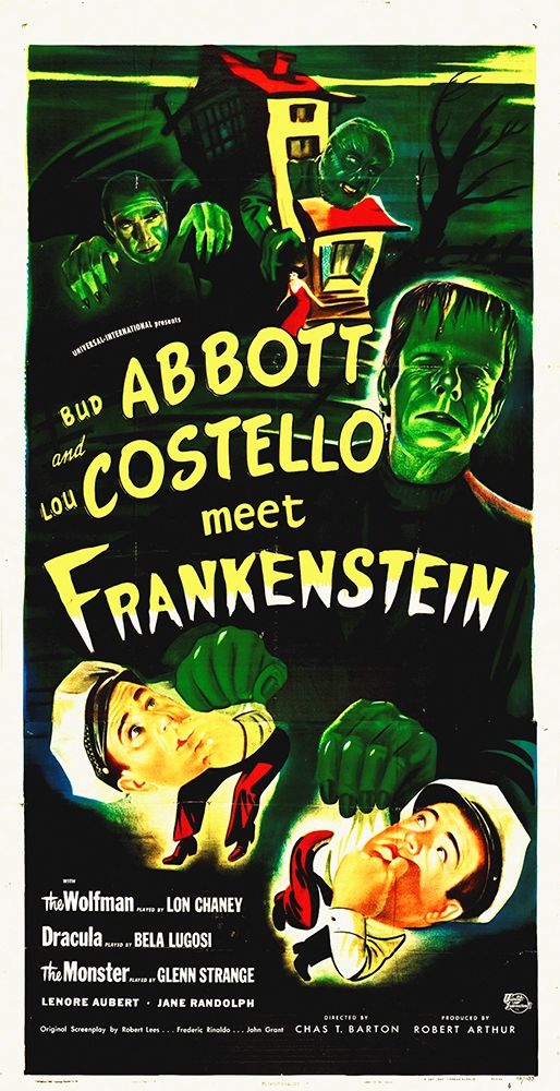 Wall Art Painting id:271668, Name: Abbott And Costello Meet Frankenstein, Artist: Hollywood Photo Archive