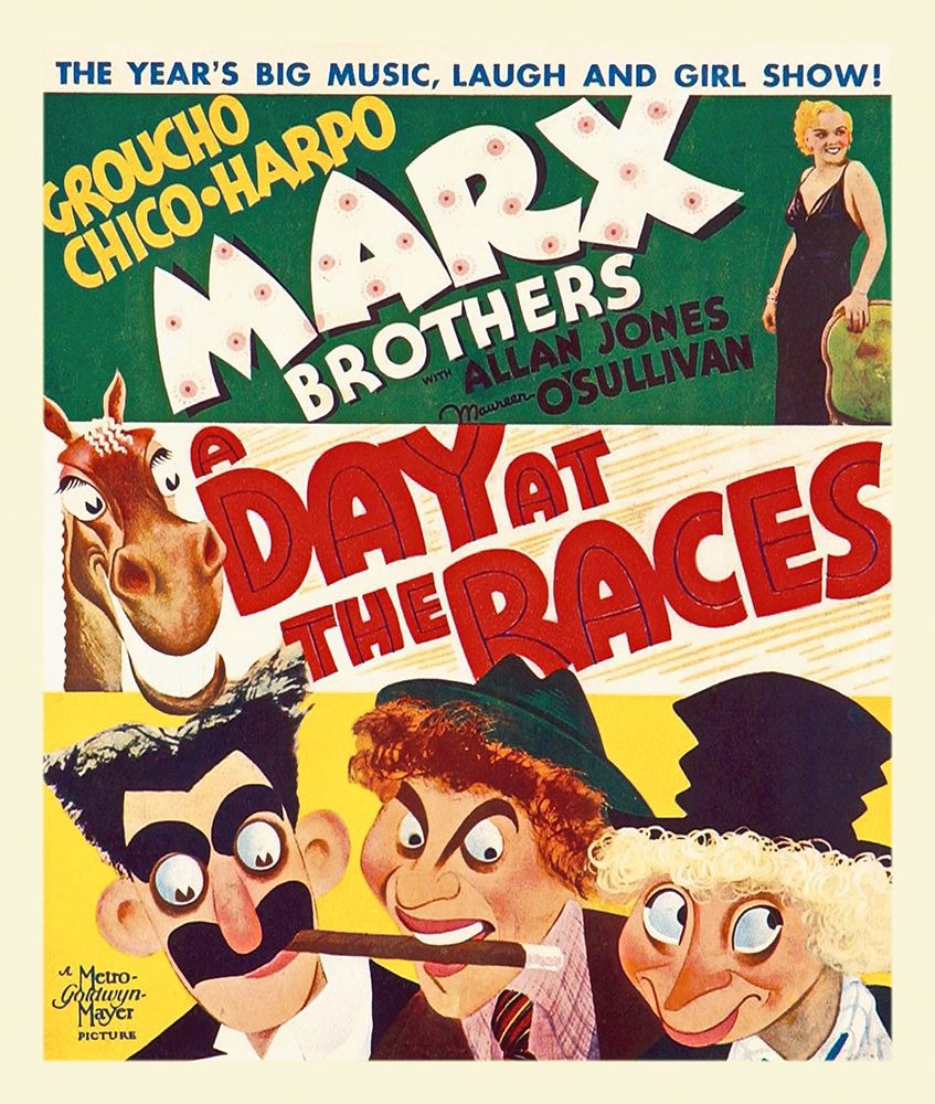 Wall Art Painting id:271739, Name: Marx Brothers - A Day at the Races 03, Artist: Hollywood Photo Archive