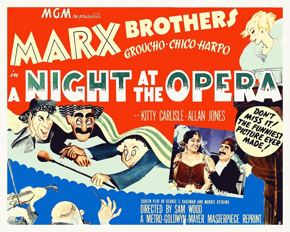 Wall Art Painting id:271752, Name: Marx Brothers - A Night at the Opera 06, Artist: Hollywood Photo Archive