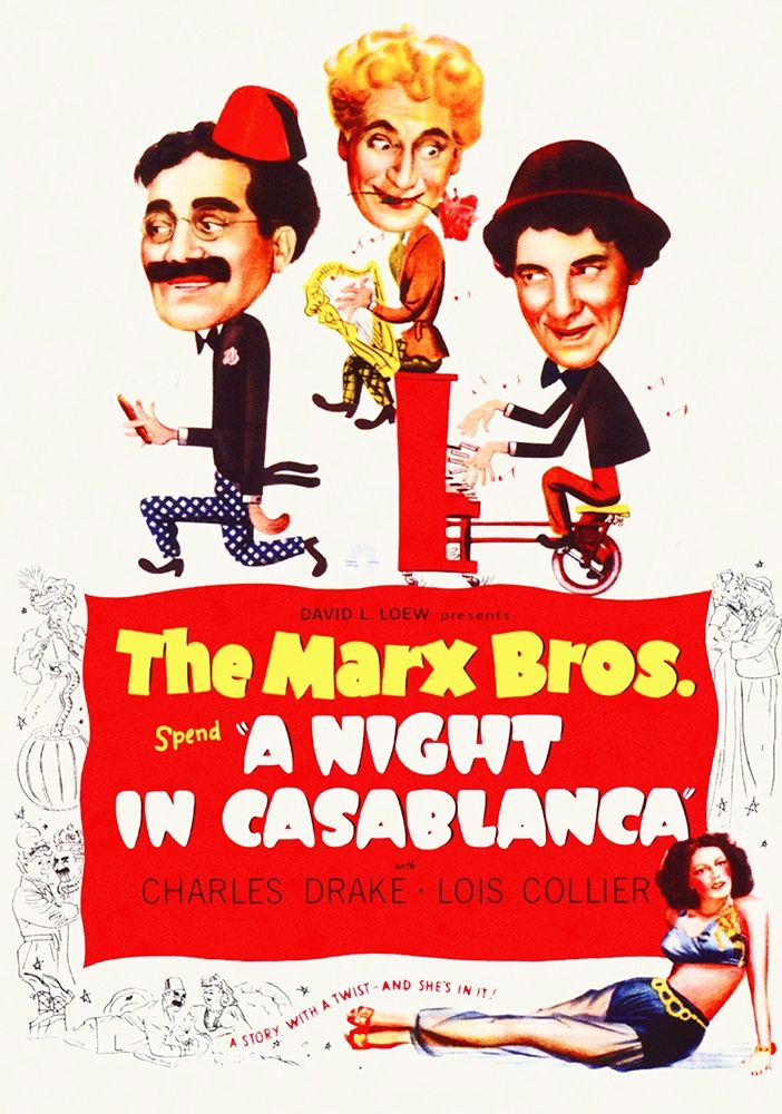 Wall Art Painting id:271754, Name: Marx Brothers - A Night in Casablanca 02, Artist: Hollywood Photo Archive