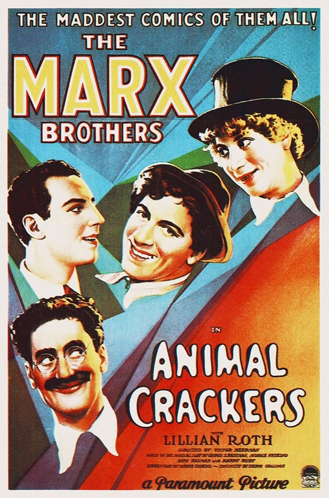 Wall Art Painting id:271756, Name: Marx Brothers - Animal Crackers 02, Artist: Hollywood Photo Archive