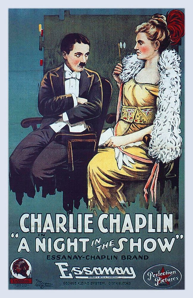 Wall Art Painting id:271843, Name: Charlie Chaplin - A Night in the Show, 1915, Artist: Hollywood Photo Archive