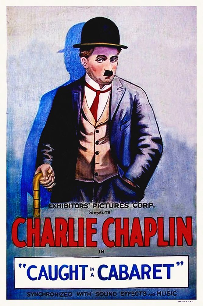 Wall Art Painting id:271844, Name: Charlie Chaplin - Caught in a Cabaret, 1914, Artist: Hollywood Photo Archive