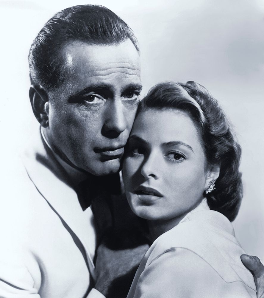 Wall Art Painting id:272103, Name: Humphrey Bogart with Ingrid Bergman - Casablanca, Artist: Hollywood Photo Archive