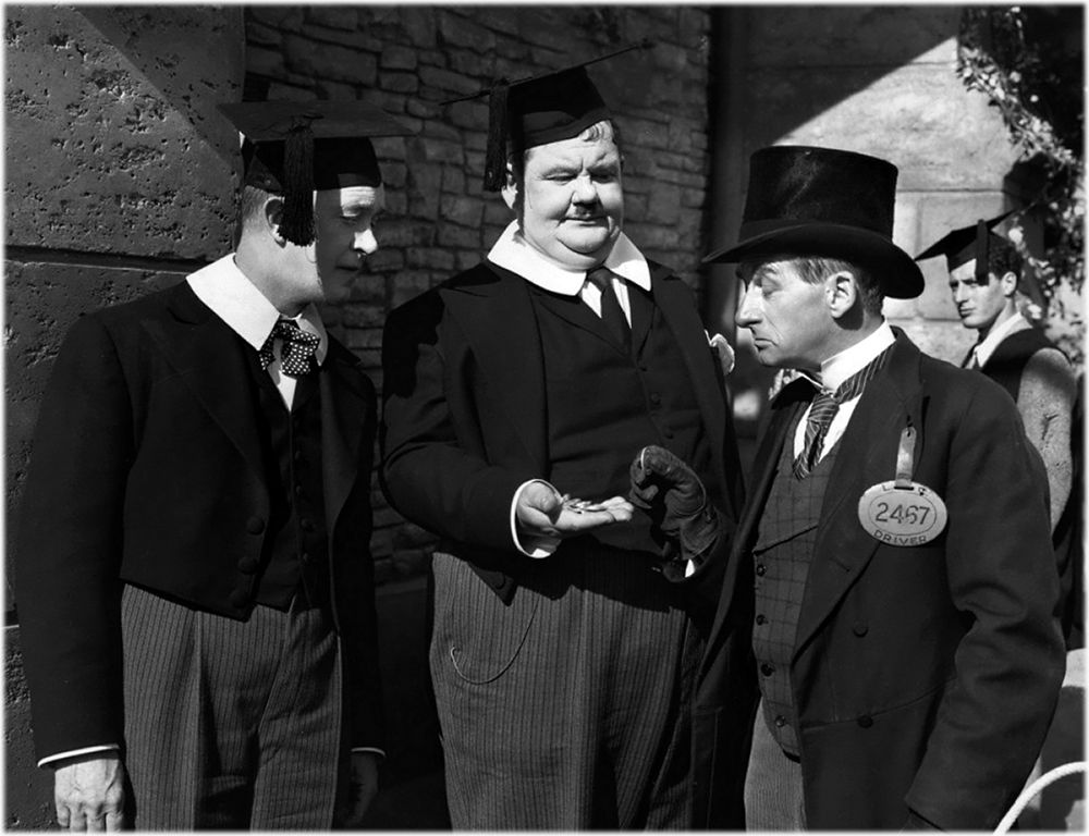 Wall Art Painting id:272119, Name: Laurel and Hardy - A Regular Scout 1926, Artist: Hollywood Photo Archive