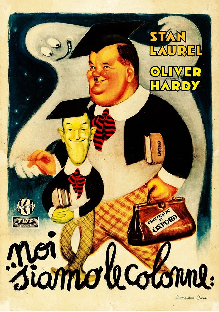 Wall Art Painting id:272131, Name: Laurel and Hardy - Italian - Further Perils of Laurel and Hardy, 1931, Artist: Hollywood Photo Archive