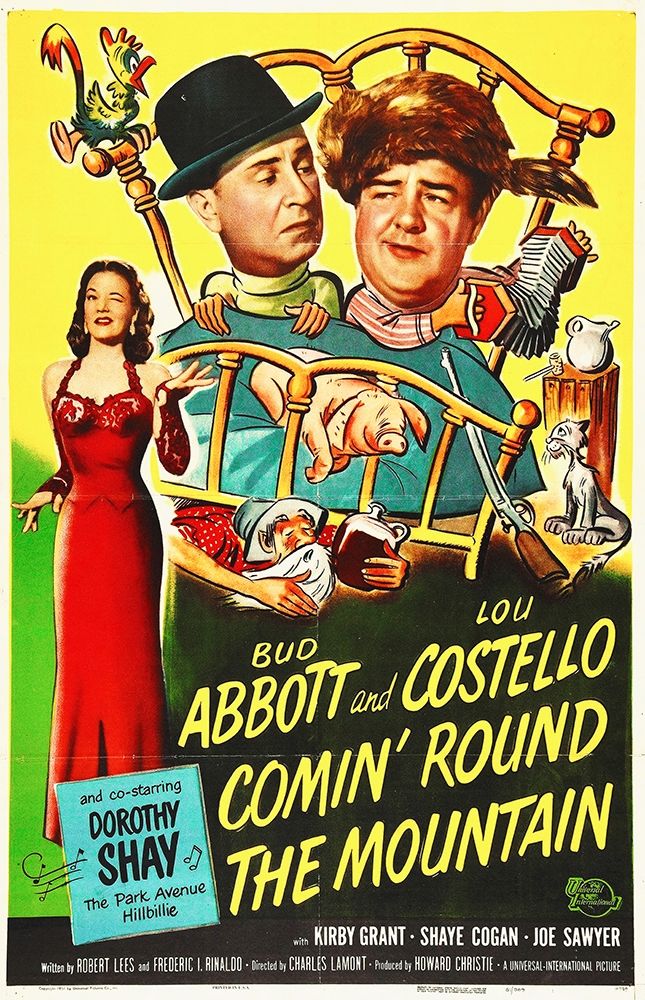 Wall Art Painting id:272263, Name: Abbott and Costello - Comin Round The Mountain, Artist: Hollywood Photo Archive