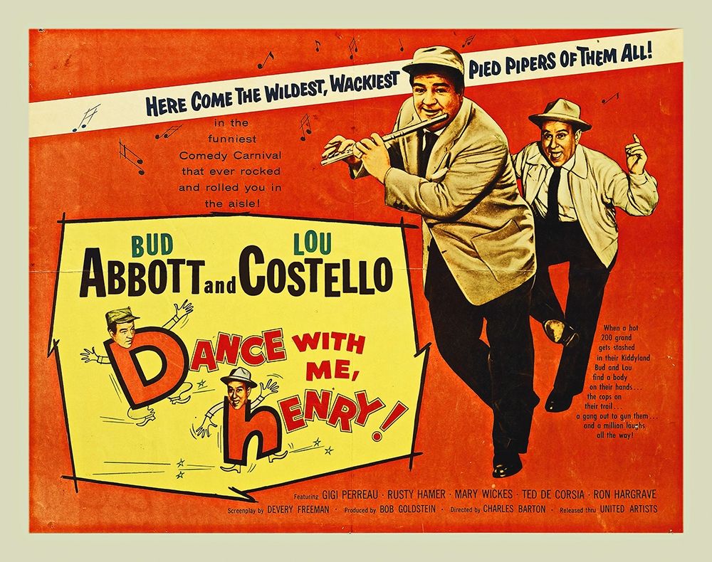 Wall Art Painting id:272264, Name: Abbott and Costello - Dance With Me Henry, Artist: Hollywood Photo Archive