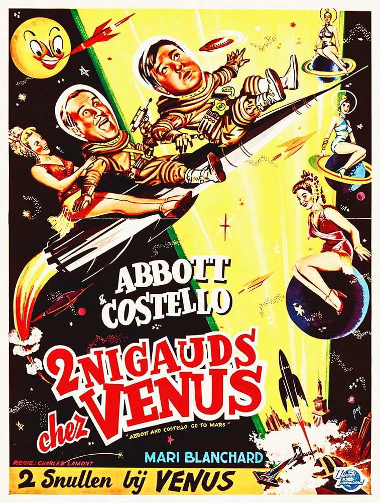 Wall Art Painting id:272268, Name: Abbott and Costello - French - Go To Mars, Artist: Hollywood Photo Archive
