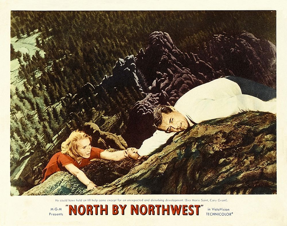 Wall Art Painting id:273488, Name: North by Northwest - Lobby Card, Artist: Hollywood Photo Archive