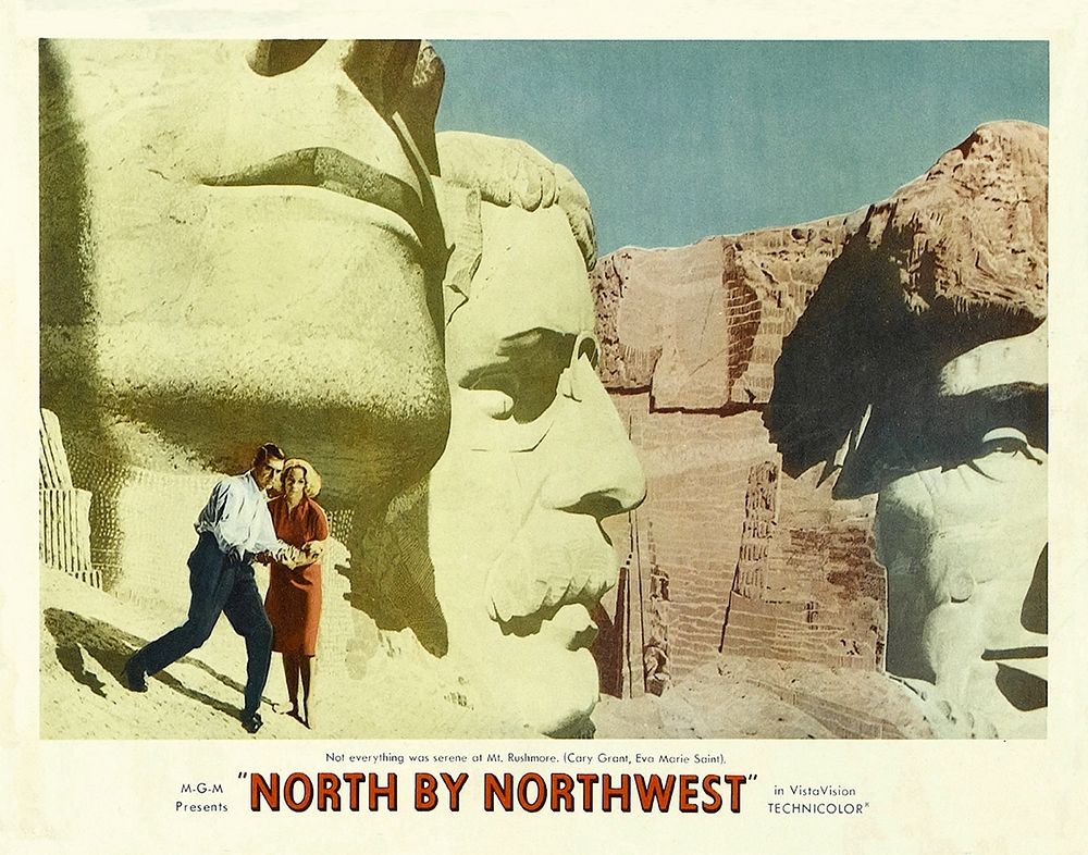 Wall Art Painting id:273491, Name: North by Northwest - Lobby Card, Artist: Hollywood Photo Archive