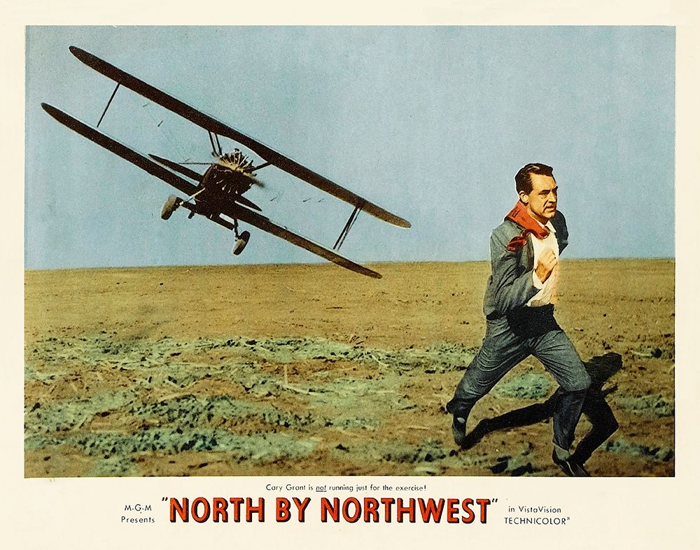 Wall Art Painting id:273493, Name: North by Northwest - Lobby Card, Artist: Hollywood Photo Archive