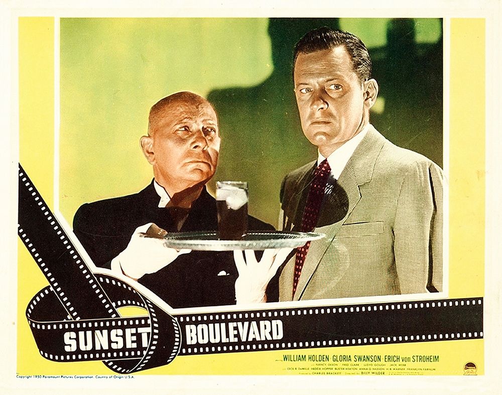 Wall Art Painting id:273495, Name: Sunset Boulevard - Lobby Card, Artist: Hollywood Photo Archive