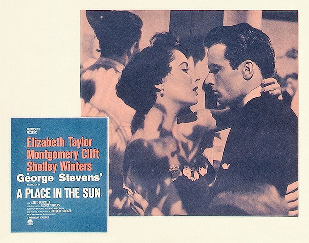 Wall Art Painting id:273564, Name: Elizabeth Taylor - A Place in the Sun - Lobby Card, Artist: Hollywood Photo Archive