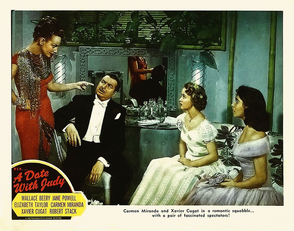 Wall Art Painting id:273569, Name: Elizabeth Taylor - A Date with Judy - Lobby Card, Artist: Hollywood Photo Archive