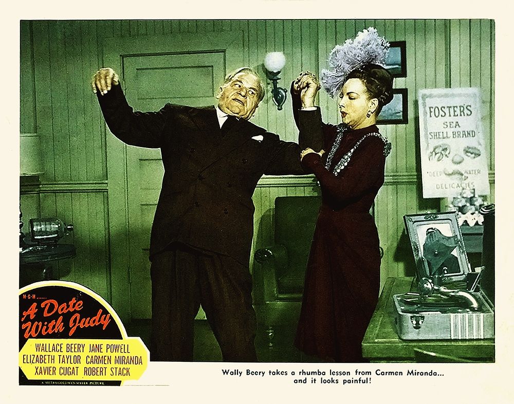 Wall Art Painting id:273571, Name: Elizabeth Taylor - A Date with Judy - Lobby Card, Artist: Hollywood Photo Archive