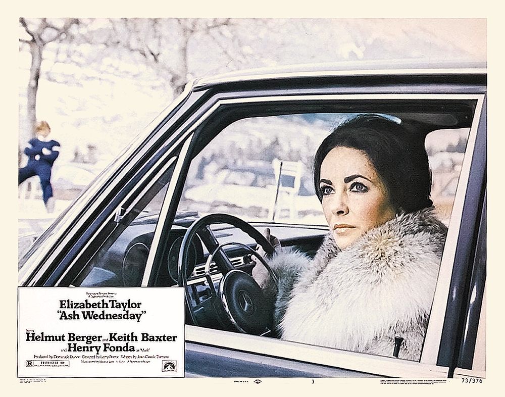 Wall Art Painting id:273579, Name: Elizabeth Taylor - Ash Wednesday - Lobby Card, Artist: Hollywood Photo Archive
