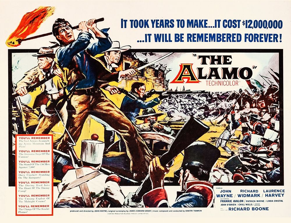 Art Print: The Alamo - John Wayne