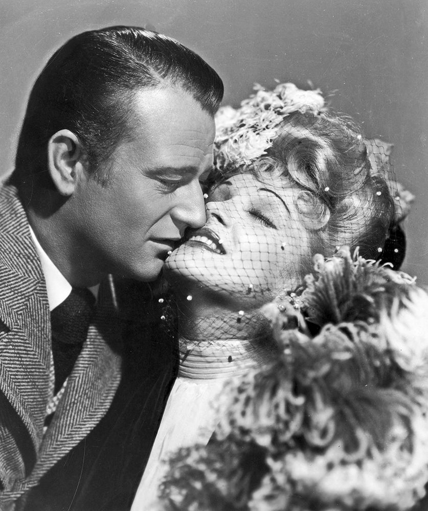 Wall Art Painting id:273989, Name: John Wayne with Marlene Dietrich, Artist: Hollywood Photo Archive