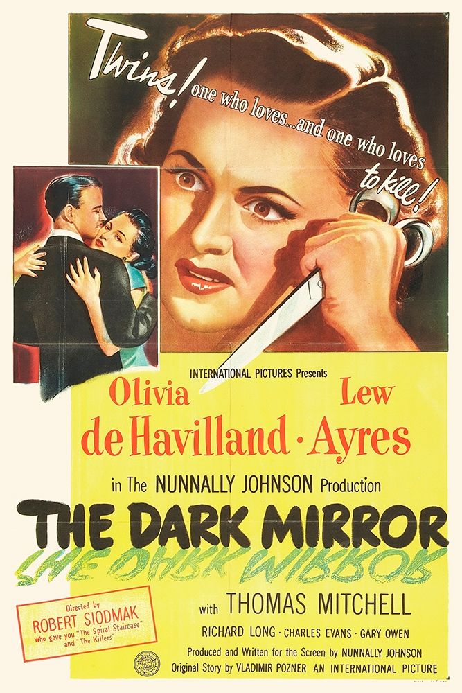 Wall Art Painting id:274308, Name: The Dark Mirror, Artist: Hollywood Photo Archive