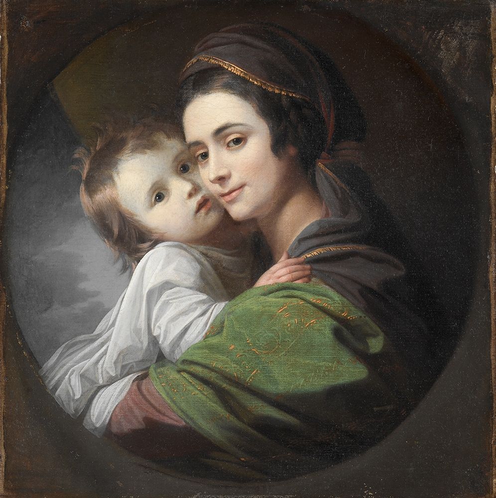 Wall Art Painting id:337322, Name: Elizabeth Shewell West and Her Son Raphael, Artist: West, Benjamin