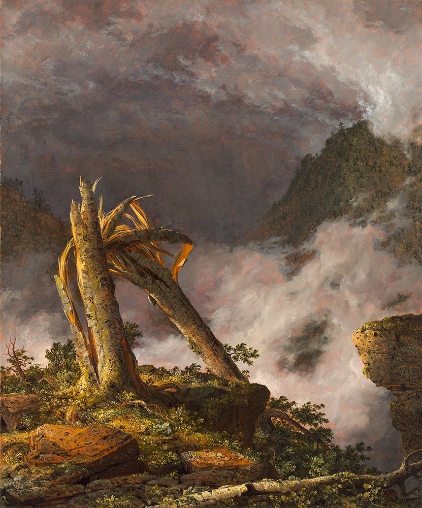 Wall Art Painting id:337341, Name: Storm in the Mountains, Artist: Church, Frederic Edwin