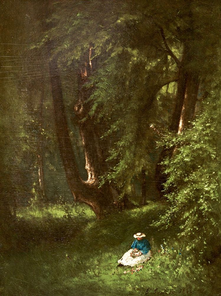 Wall Art Painting id:337433, Name: The Wood Chopper, Artist: Inness, George