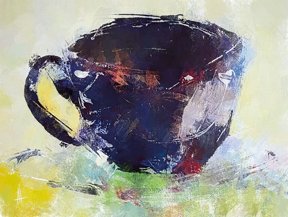 Wall Art Painting id:283124, Name: A Cup of Coffee, Artist: Thouthip, Anne