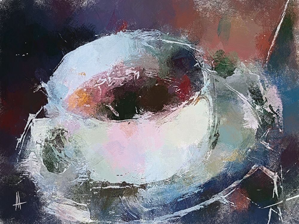 Wall Art Painting id:283125, Name: A Cup of Tea, Artist: Thouthip, Anne