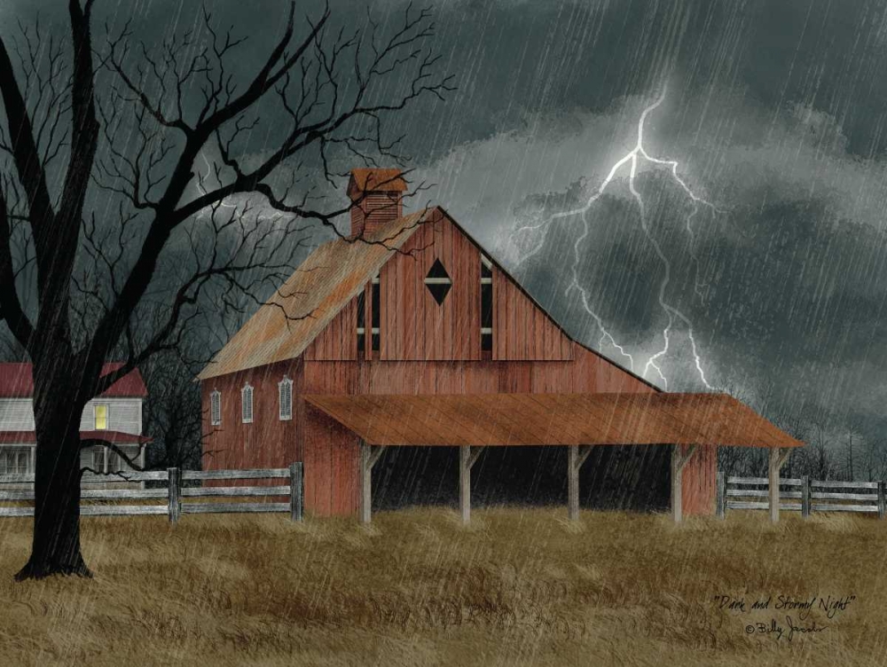 Wall Art Painting id:142862, Name: Dark and Stormy Night, Artist: Jacobs, Billy