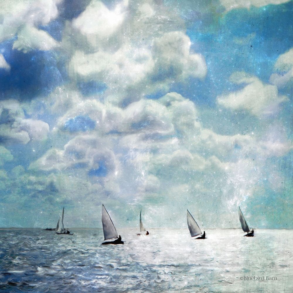 Wall Art Painting id:239538, Name: Sailing White Waters, Artist: Bluebird Barn