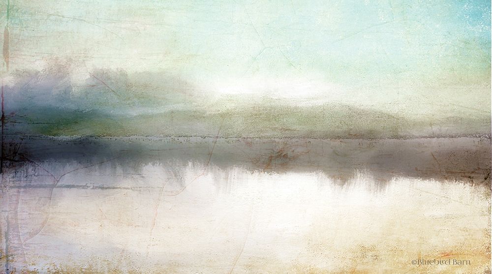 Wall Art Painting id:263413, Name: Soft Lake Landscape, Artist: Bluebird Barn