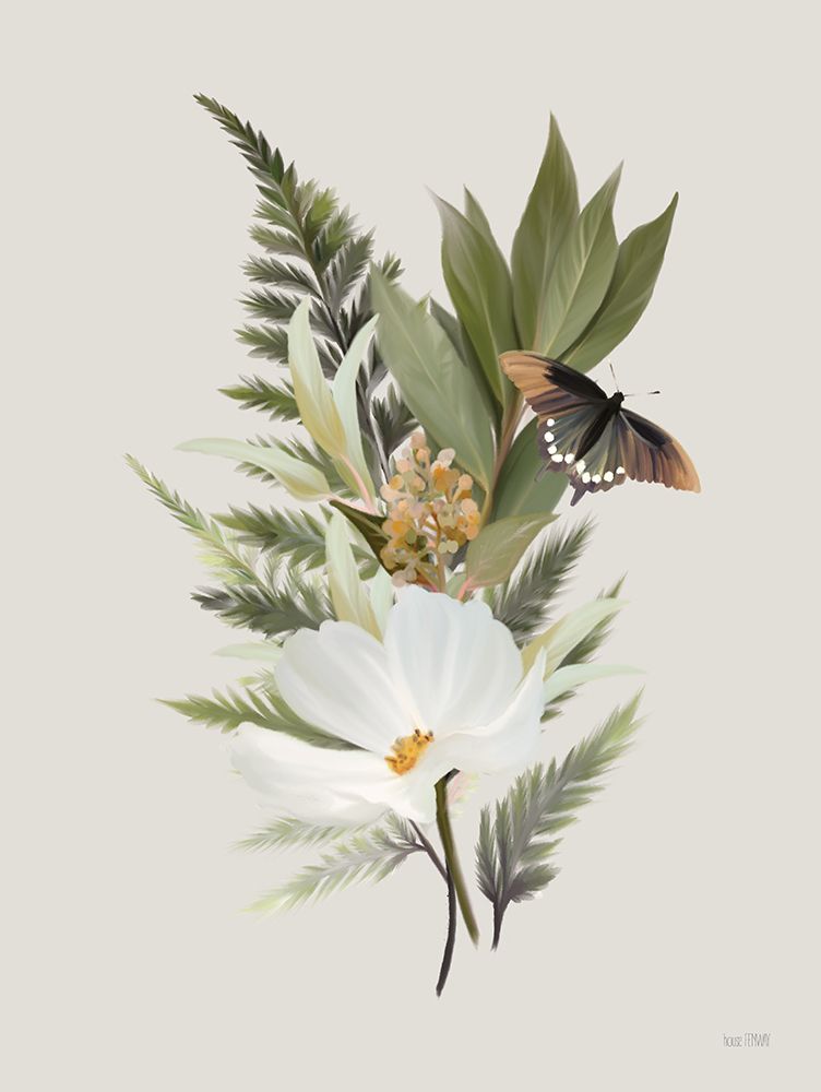 Wall Art Painting id:743330, Name: Garden Greens II, Artist: House Fenway