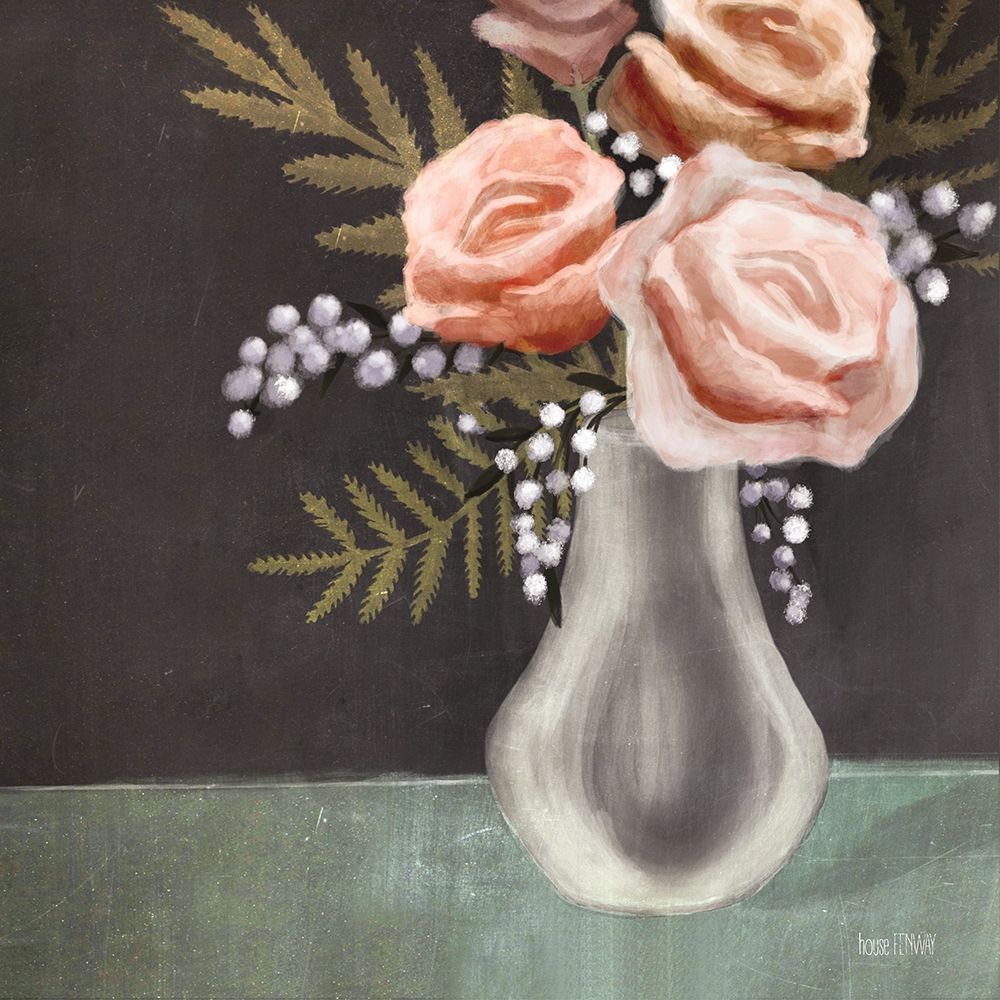 Wall Art Painting id:312134, Name: Pink Roses, Artist: House Fenway