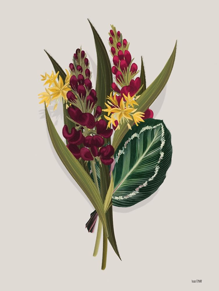 Wall Art Painting id:363736, Name: Tropical Sprig, Artist: House Fenway