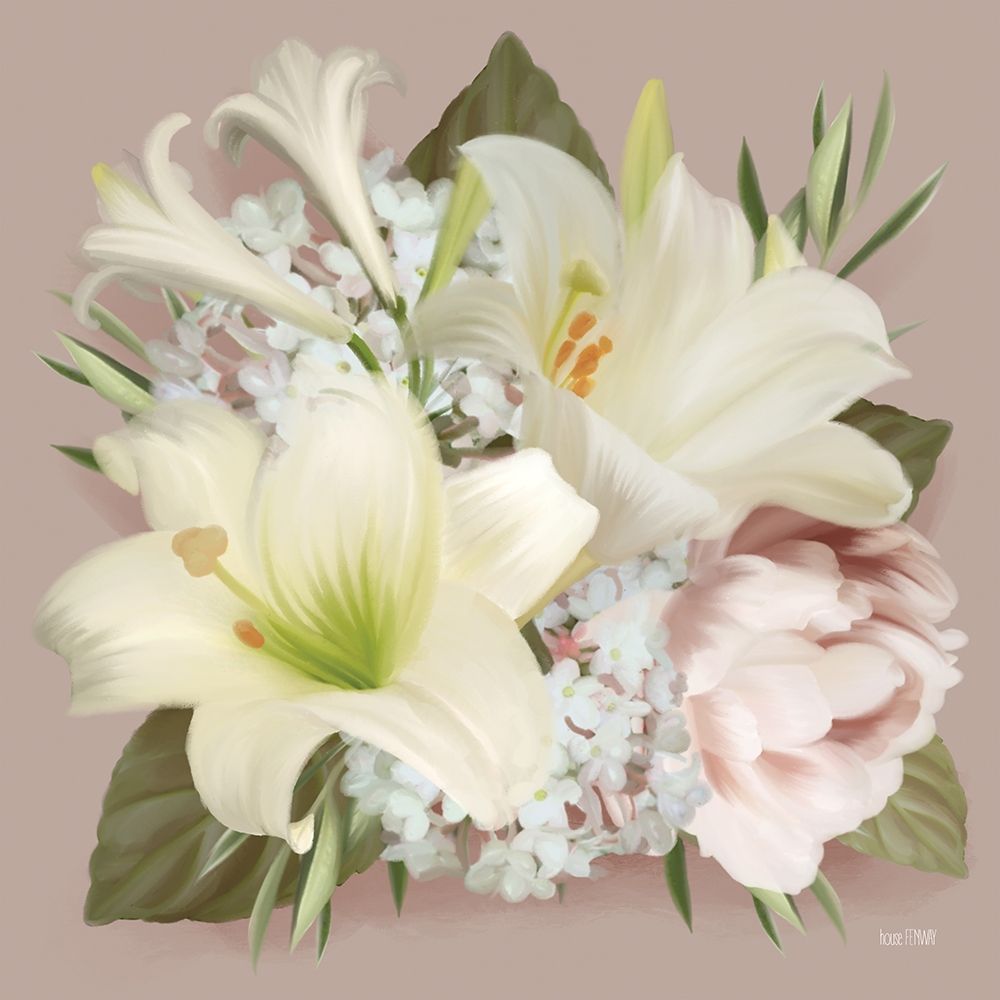 Wall Art Painting id:352919, Name: Spring Lily Bouquet, Artist: House Fenway