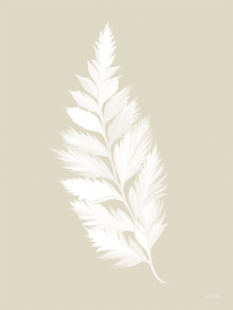 Wall Art Painting id:407494, Name: Botanical White Fern   , Artist: House Fenway