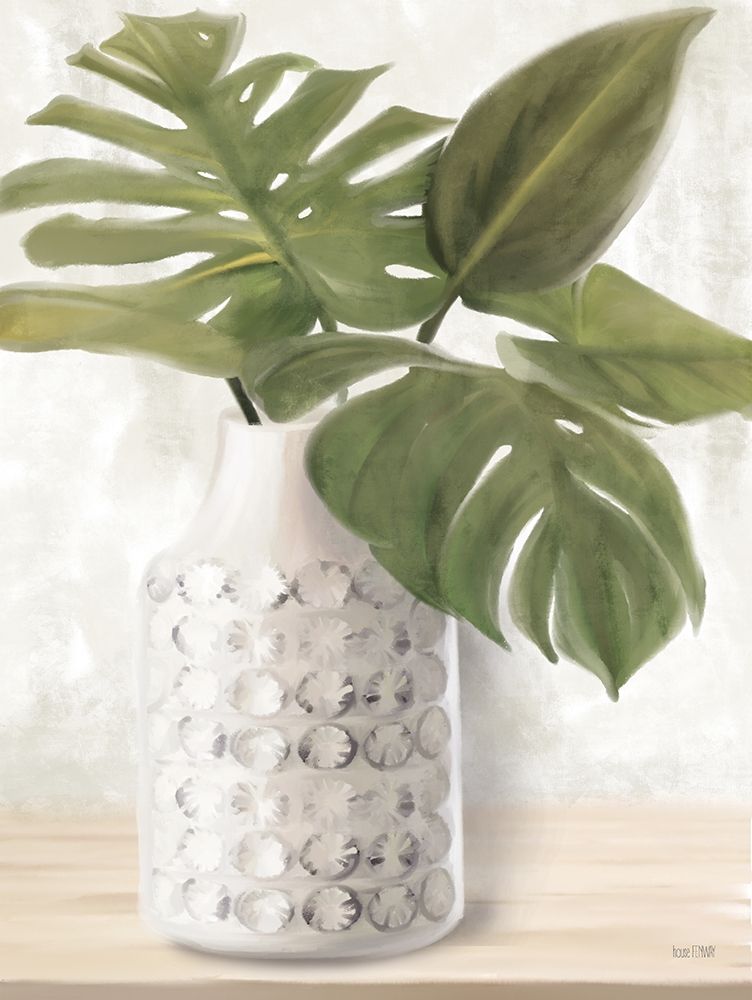 Wall Art Painting id:413568, Name: Ivory Monstera Stem, Artist: House Fenway