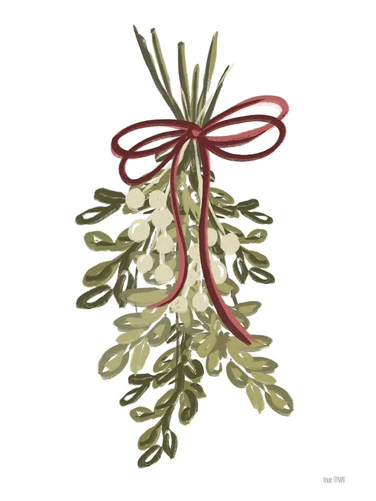 Wall Art Painting id:430568, Name: Painterly Mistletoe, Artist: House Fenway