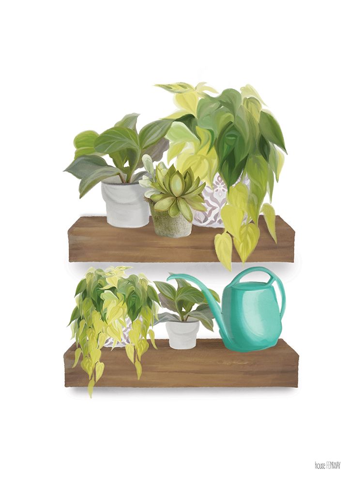 Wall Art Painting id:437265, Name: Plant Lover Shelves, Artist: House Fenway