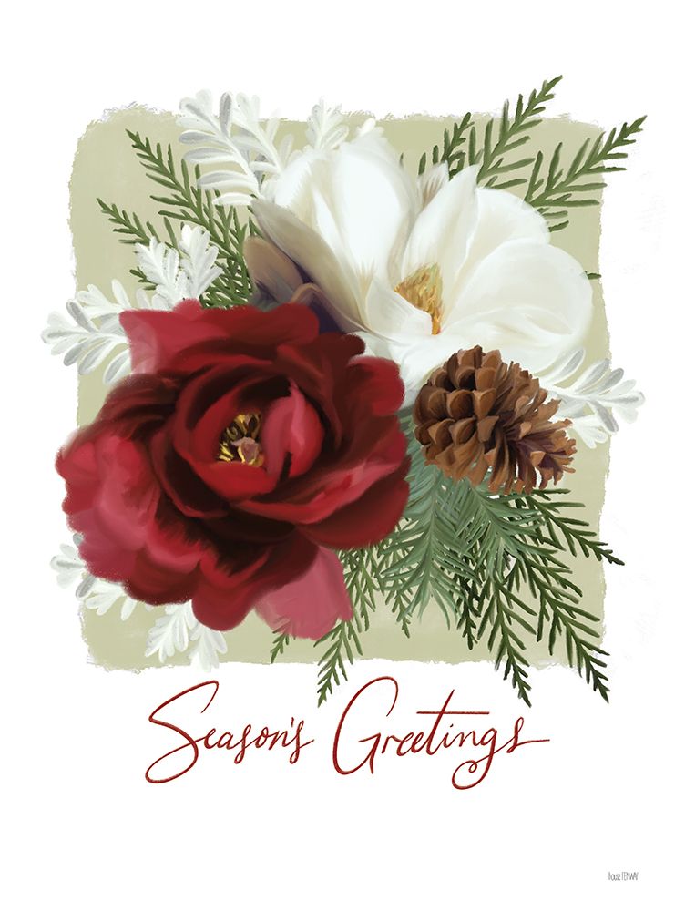 Wall Art Painting id:479962, Name: Botanical Seasons Greetings, Artist: House Fenway