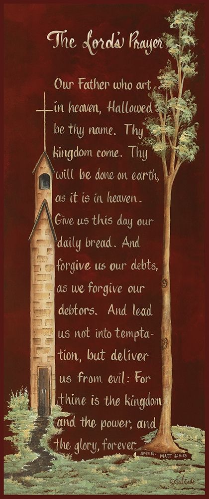 Wall Art Painting id:209098, Name: The Lords Prayer, Artist: Eads, Gail