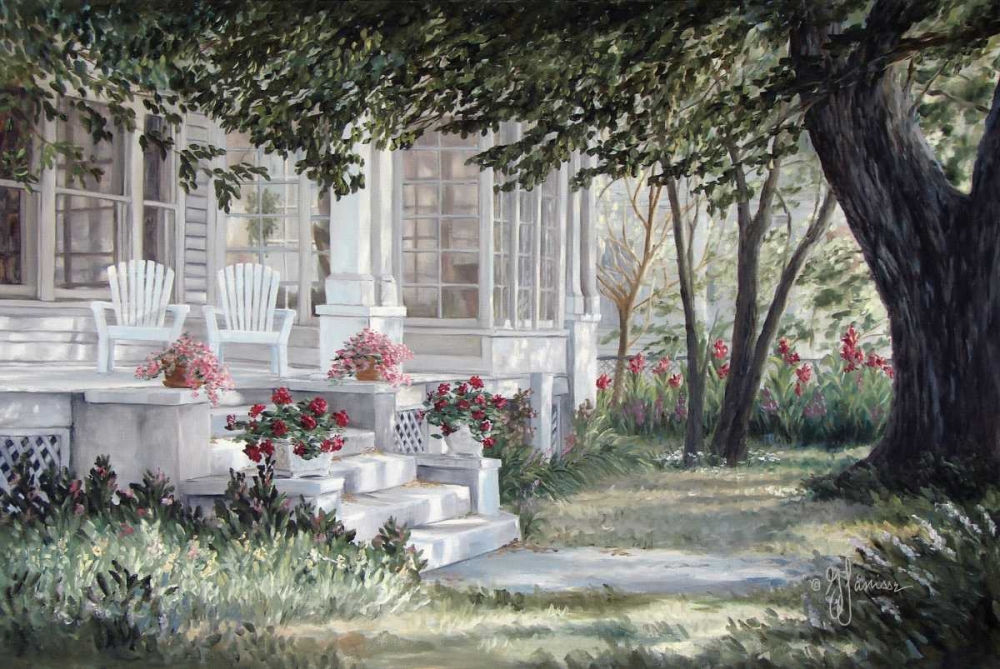 Wall Art Painting id:119084, Name: Country Porch, Artist: Janisse, Georgia