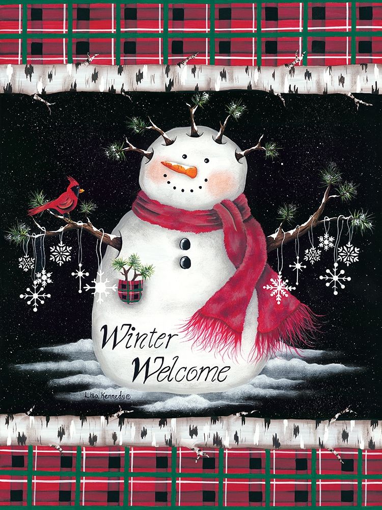 Wall Art Painting id:264402, Name: Winter Welcome, Artist: Kennedy, Lisa