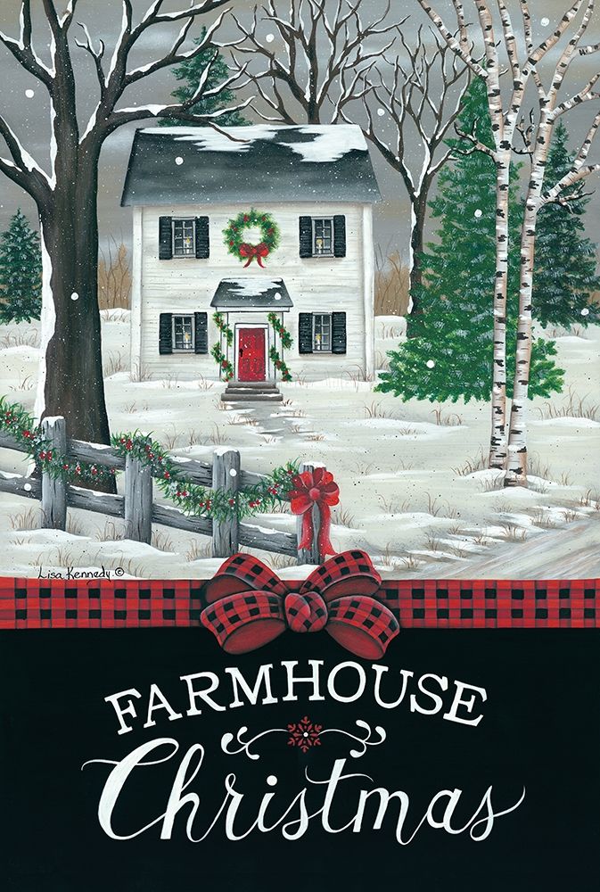 Wall Art Painting id:363936, Name: Farmhouse Christmas, Artist: Kennedy, Lisa