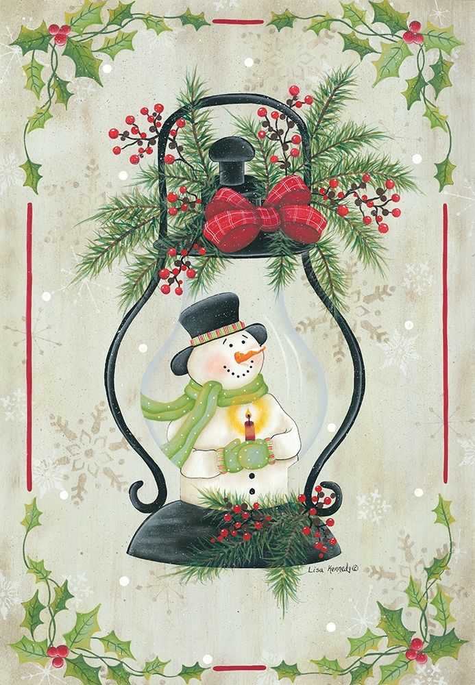 Wall Art Painting id:430706, Name: Christmas Lantern, Artist: Kennedy, Lisa