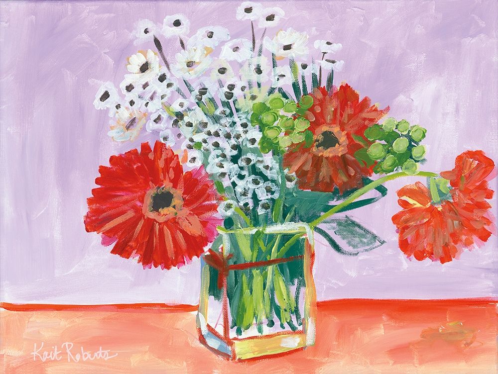 Wall Art Painting id:211290, Name: Flowers for Belle II, Artist: Roberts, Kait